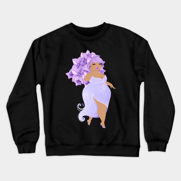 Lilac Sparkle Crewneck Sweatshirt by Toni Tees